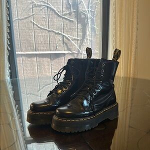 Black Leather Women's Boots